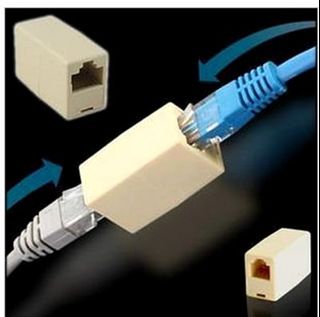 RJ45 Network Connector Straight-through Connector Computer Straight-through Connector Ethernet Cable Extension Connector #carouselljackpot64164066550658110
