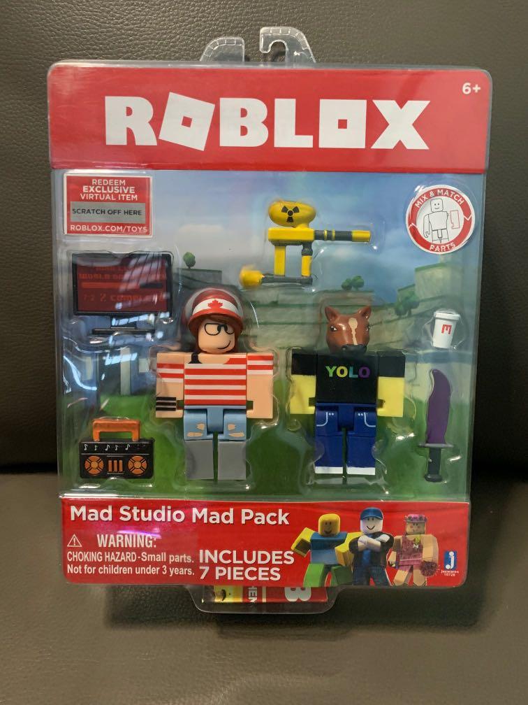 Roblox Mad Studio Mad Pack Toy Gift Toys Games Bricks Figurines On Carousell - roblox mix match dance your blox off figure 4 pack set