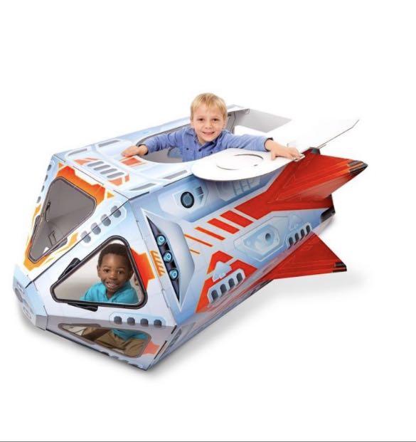 Melissa and doug rocket ship playhouse deals