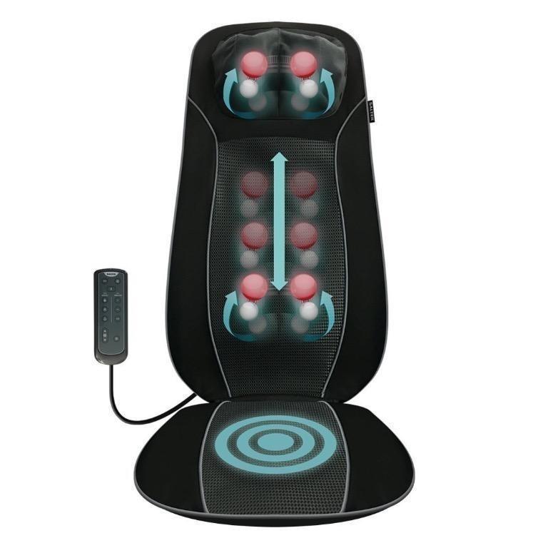 Salter Back Massager Shiatsu Massage Chair Pad Seat Cover Relax Full Back Neck Shoulder Muscles Deep Kneading Rolling Vibration Soothing Heat High Definition Targeted Treatments For Home Office Electronics Others On