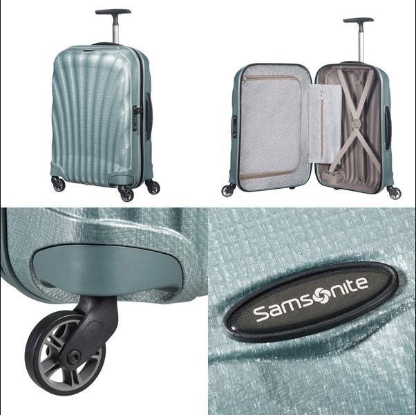 Samsonite Cosmolite Luggage Lace Ice Blue Spinner 55 cm 20
