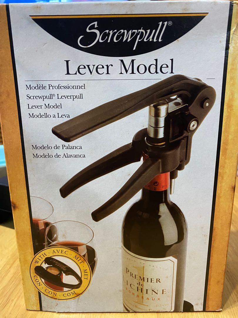 Screwpull Lever Model 紅酒開瓶器, 傢俬＆家居, 其他, 家居改善及收納用品 Carousell