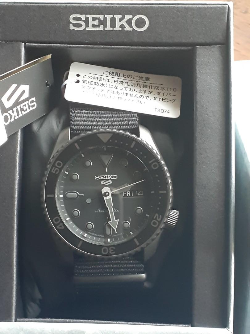 Seiko 5 Sports Blackout Men S Fashion Watches On Carousell