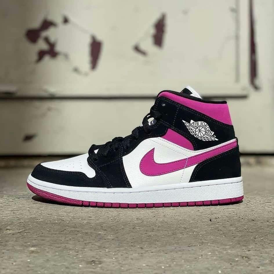 wmns air jordan 1 mid cactus flower