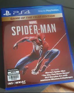 Spiderman GOTY editon PS4