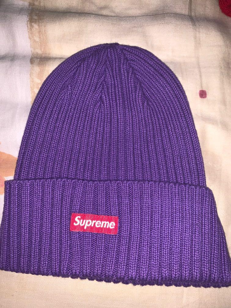 Supreme beanie purple on sale