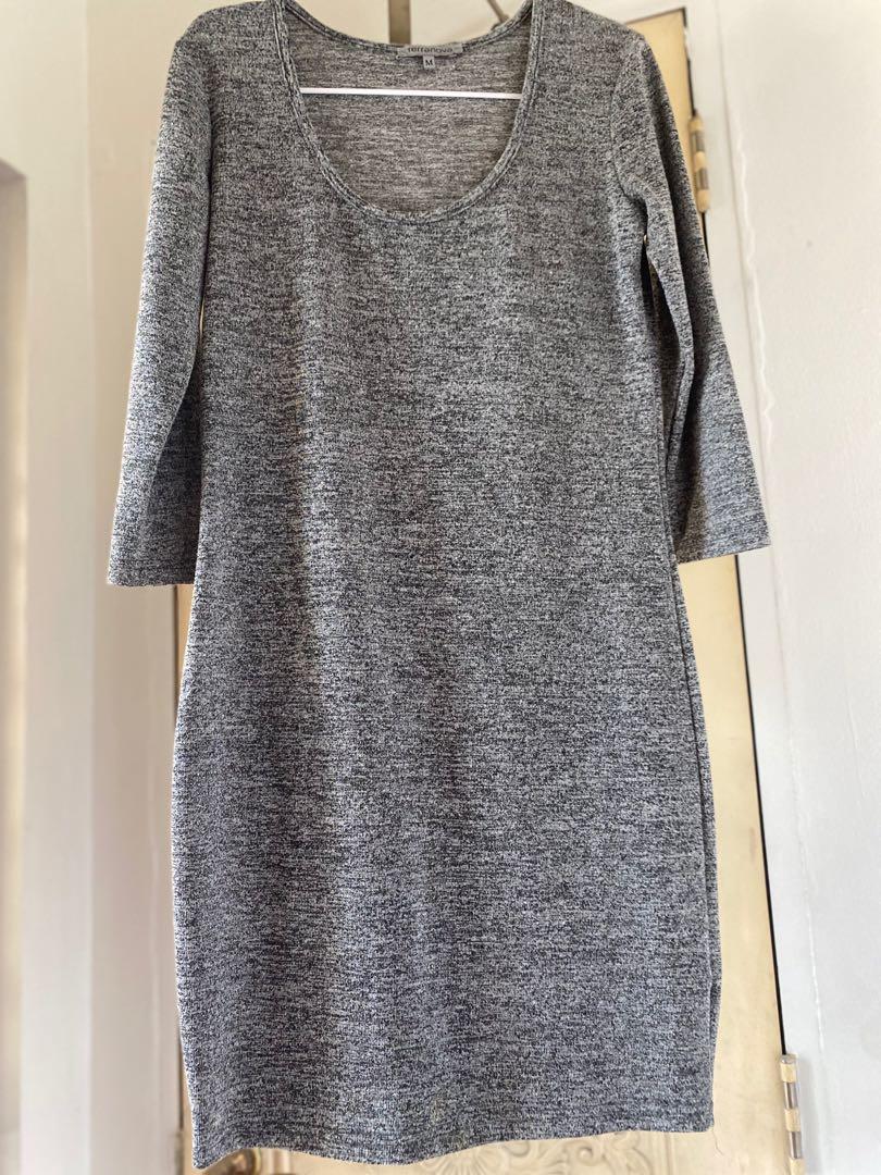 mid length jersey dress
