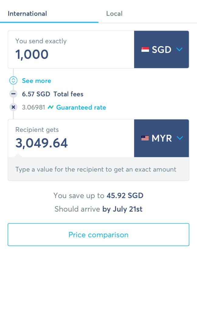 Transferwise Best Rate Money Transfer Free Items On Carousell
