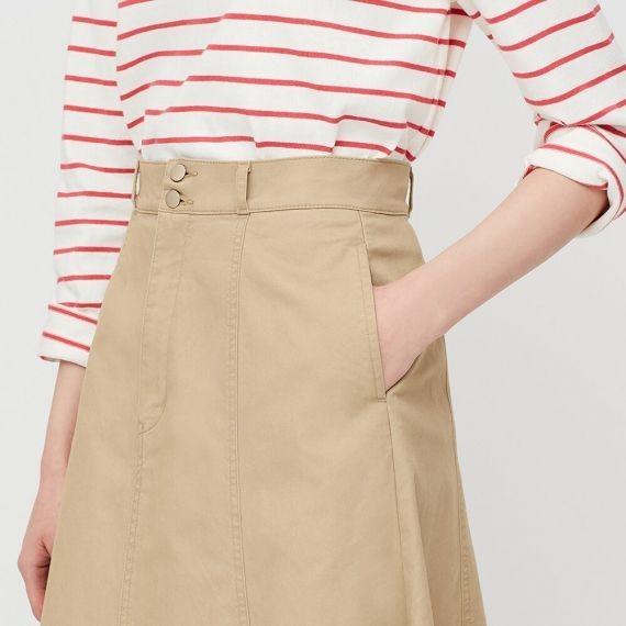 High waisted skirt uniqlo discount