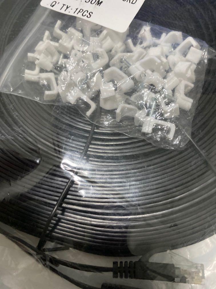 UTP Flat Patch Cord (Category: Cables & Adaptors) located in Singapore. Submitted by glittershine (Listing ID 1022281172, Image 3). Description: Brand new 50m long Colour: Black Self collect: Sengkang West Delivery: $5.