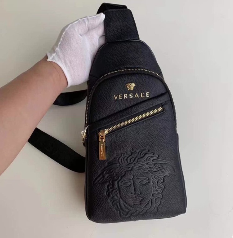 Versace sling backpack deals