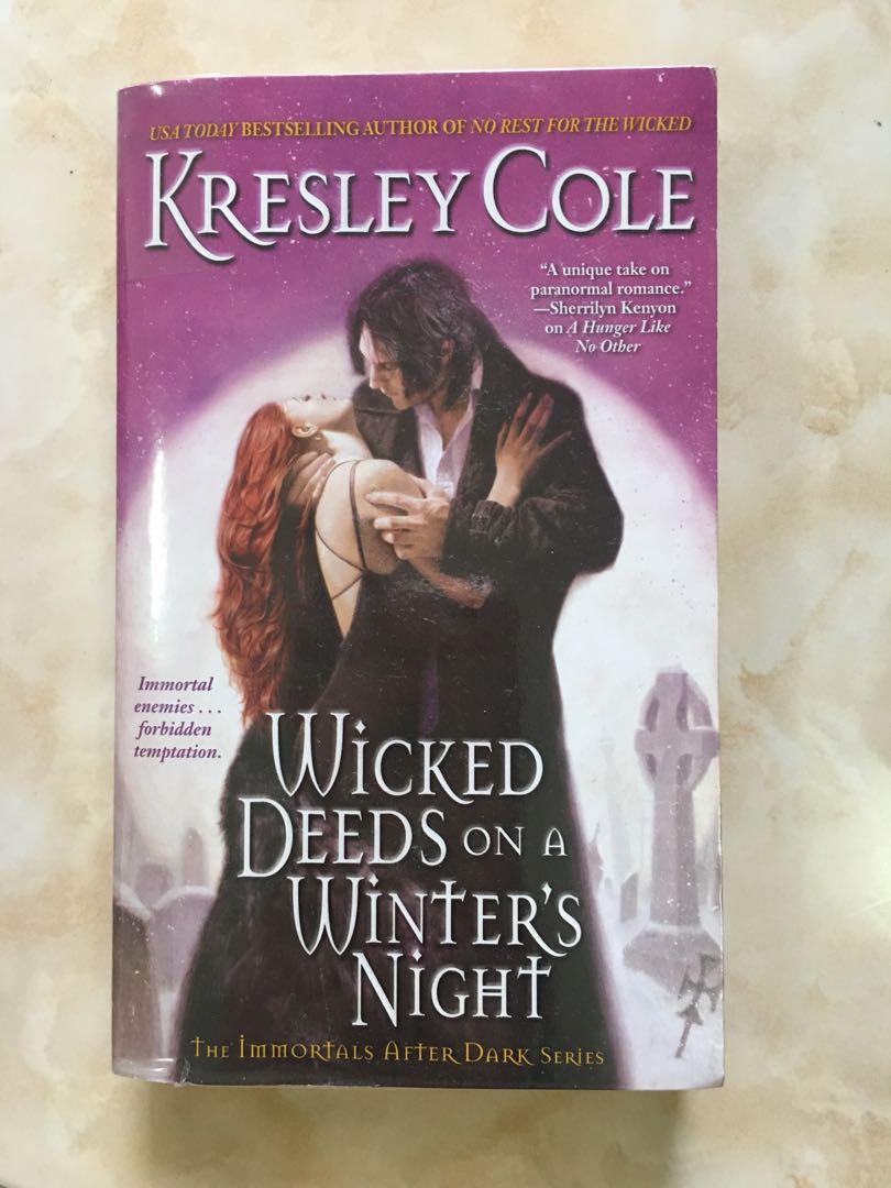 Wicked Deeds On A Winter S Night By Kresley Cole Books Stationery Books On Carousell