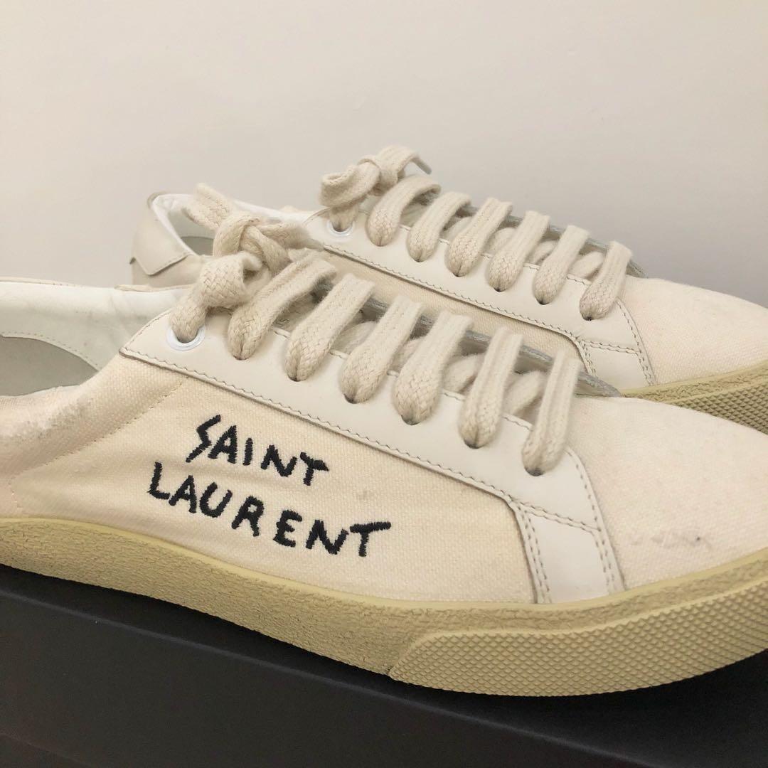 Ysl canvas hotsell shoes