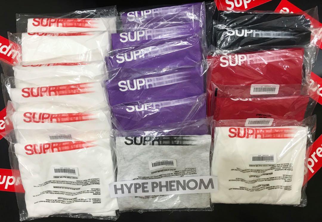 20ss‼️【Supreme Motion Logo Tee】, 男裝, 上身及套裝, T-shirt