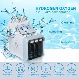 6 in 1 hydrogen oxygen hydra facialachine with rf bioskin lift cold hammer ultrasonic with training and warranty