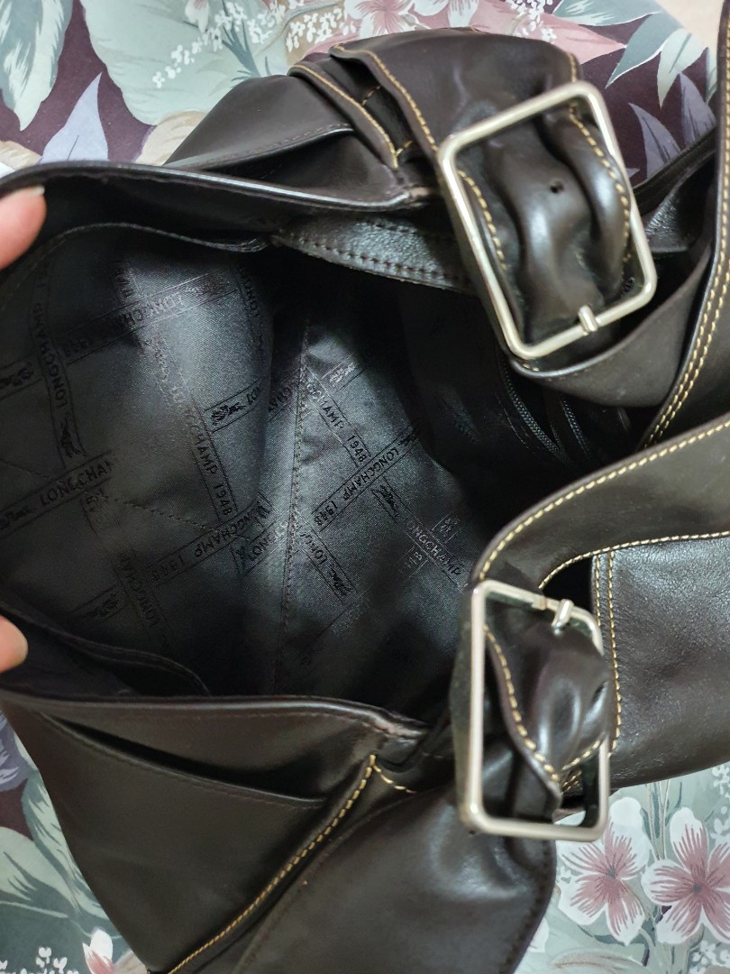 90% new Longchamp leather bag