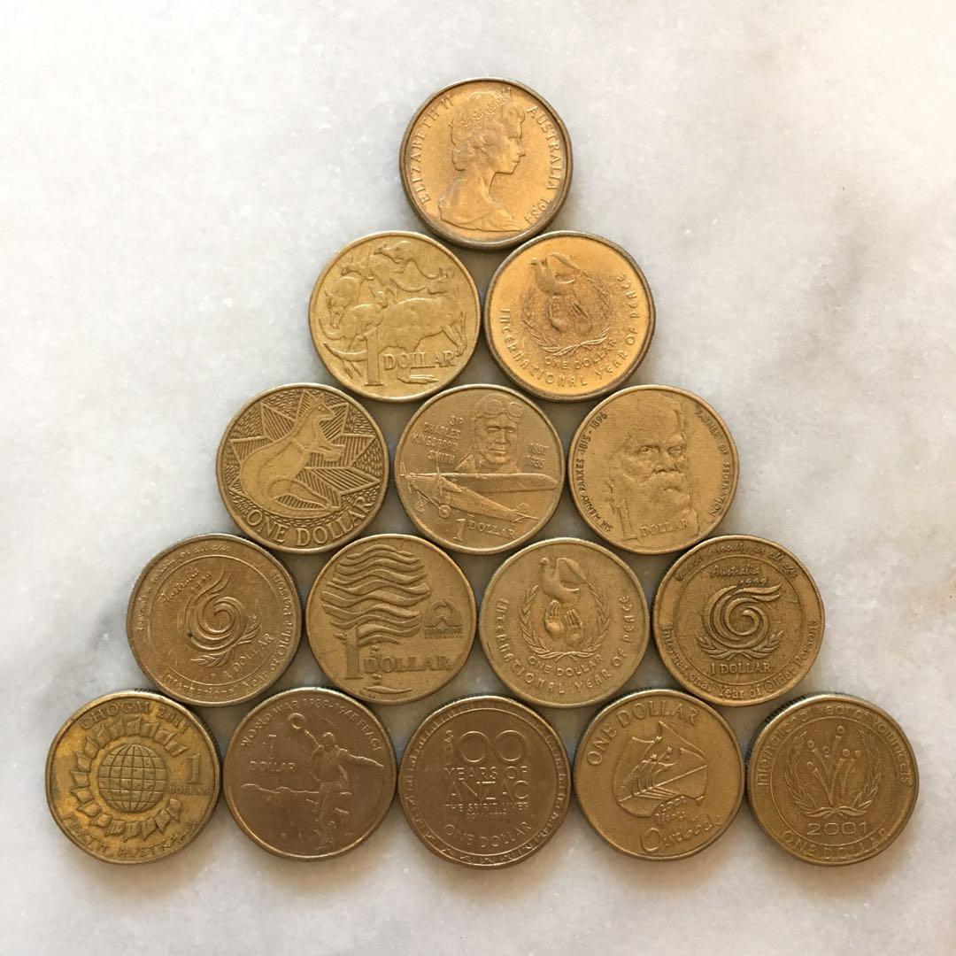 澳洲錢幣（一）一、二元硬幣(件議）, 興趣及遊戲, 收藏品及紀念品, 錢幣- Carousell