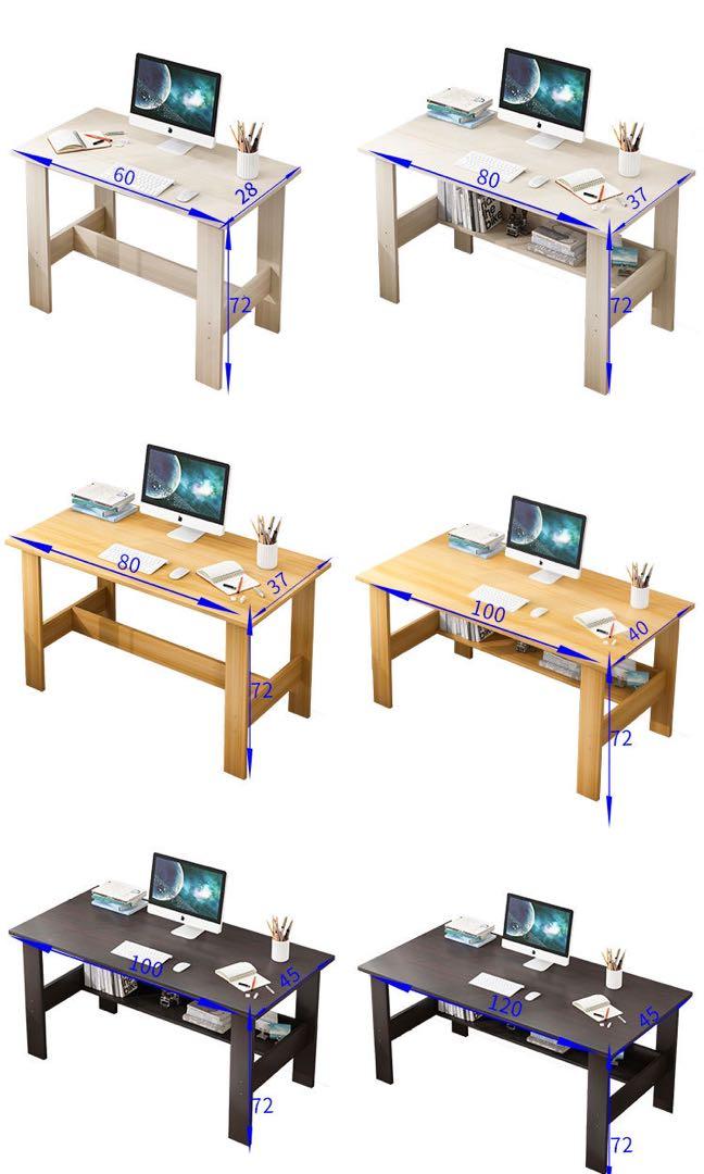 多色選擇實用電腦枱簡約書桌 電腦桌 電腦枱 寫字臺 desk, 傢俬＆家居, 傢俬 Carousell