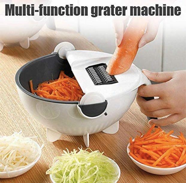 LHS Spiralizer Vegetable Slicer, 2-in-1 Handheld Vegetable Spiralizer  Zucchini Spaghetti Maker, Spiral Slicer Cutter for Veggie Pasta