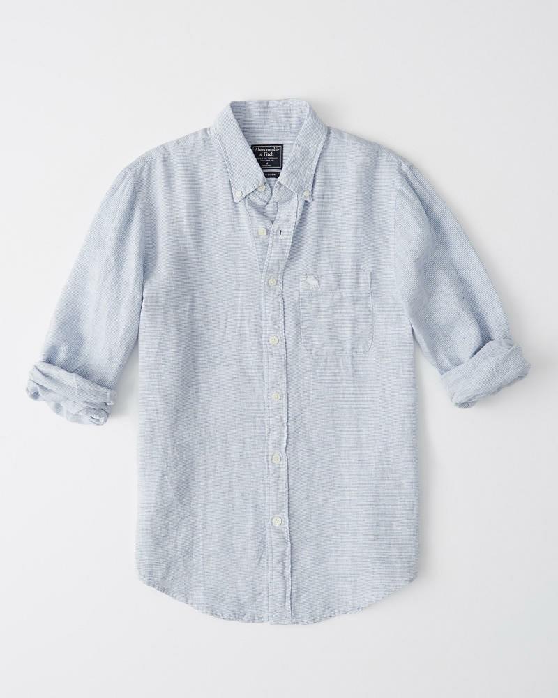 abercrombie and fitch linen shirt