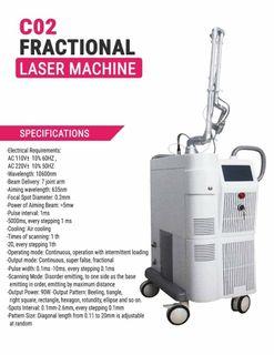 Accept Credit Card Co2 fractional laser machine skin resurfacing scar removal Facial Machine With warranty