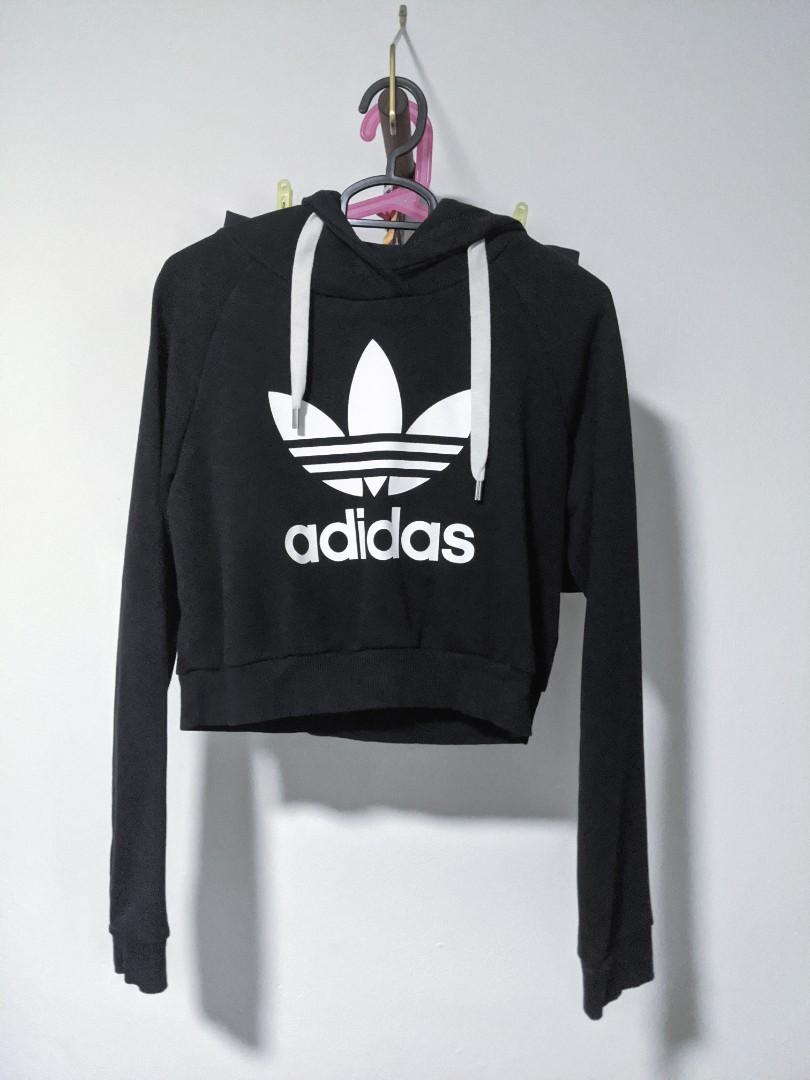 Adidas hoodie on sale crop top roblox