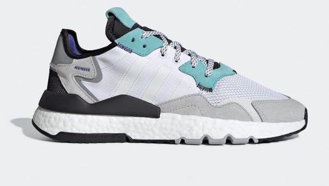Adidas Nite Jogger Mint Men s Fashion Footwear Sneakers on Carousell