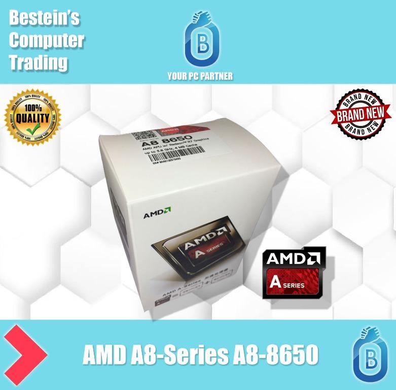 AMD A8-Series A8-8650+MOTHERBOARD, ASROCK FM2A68M-DG3+ SOCKET BUNDLE (Category: Computer Parts) located in Quezon City. Submitted by besteinpc (Listing ID 1015691529, Image 3). Description: AMD A8-Series A8-8650+MOTHERBOARD, ASROCK FM2A68M-DG3+ SOCKET BUNDLE PROCESSOR SPECIFICATION: AMD A8-Series A8-8650 👉Supported Socket FM2+/FM2 processors AMD A-series/ E2-series processor 👉Supported AMD Mutil Core(x4,x2) 👉AMD 100W processor support 👉AMD A6
