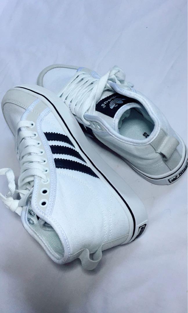 Authentic Adidas high top Canvas Shoes women s Shoes Women s Fashion Footwear Sneakers on Carousell
