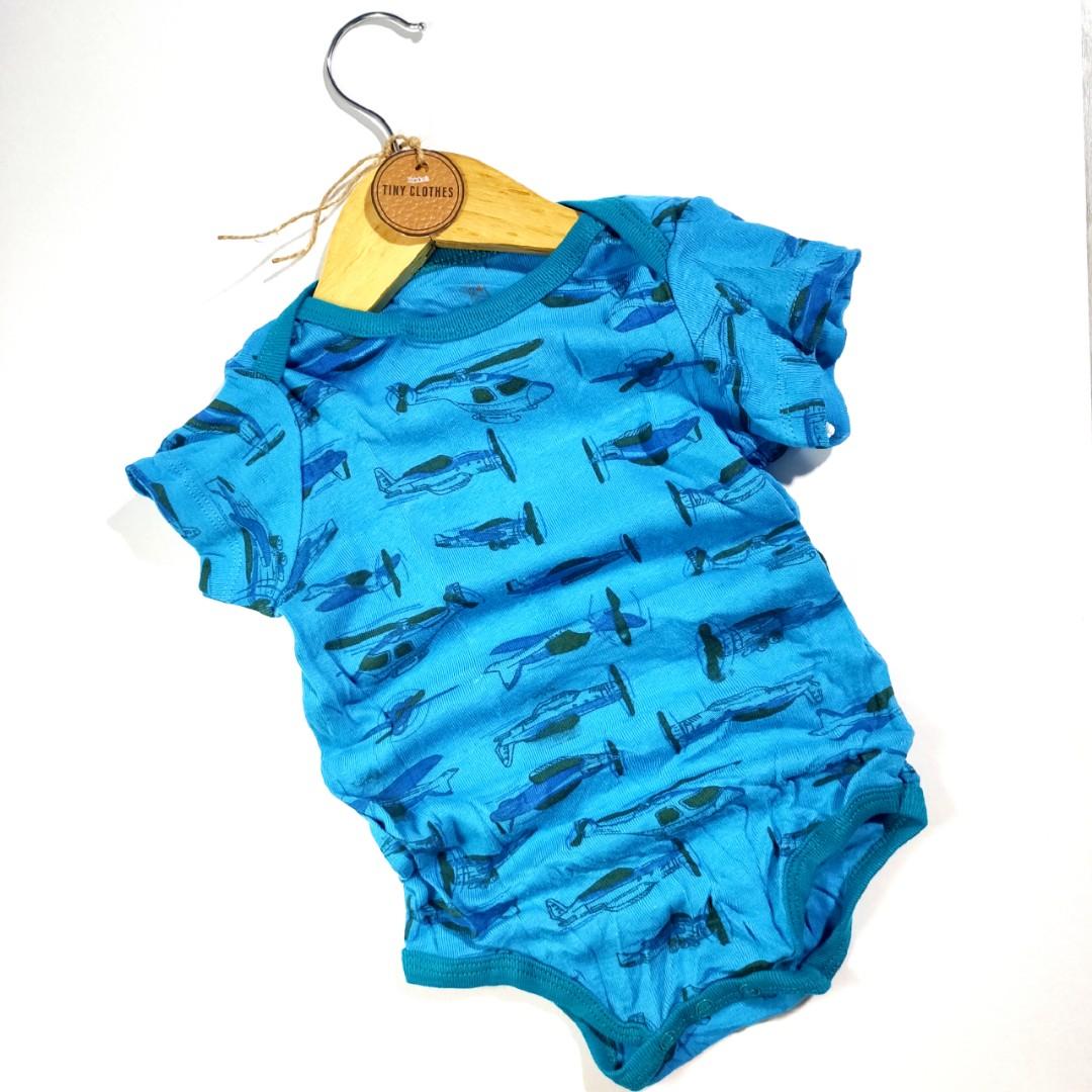 teal baby onesie