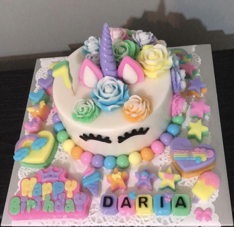Birthday Cake Unicorn Food Drinks Baked Goods On Carousell