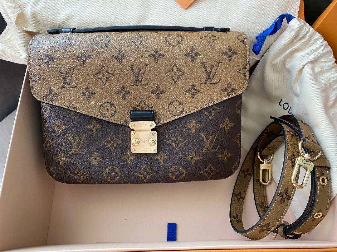 Louis Vuitton, Bags, Louis Vuitton M44876 Pochette Mtis Monogram Reverse  Crossbody Shoulder Bag Bnib