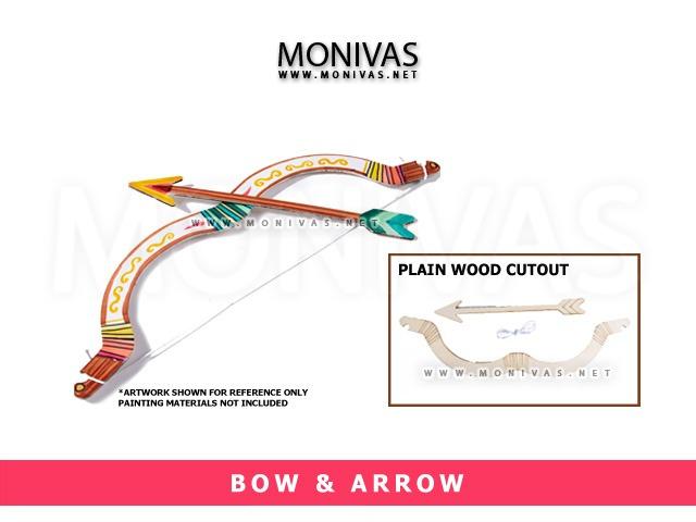 Bow N Arrow Wooden Laser Cutout Kids Painting Diy Art Decorations Hobbies Toys Stationery Craft Craft Supplies Tools On Carousell
