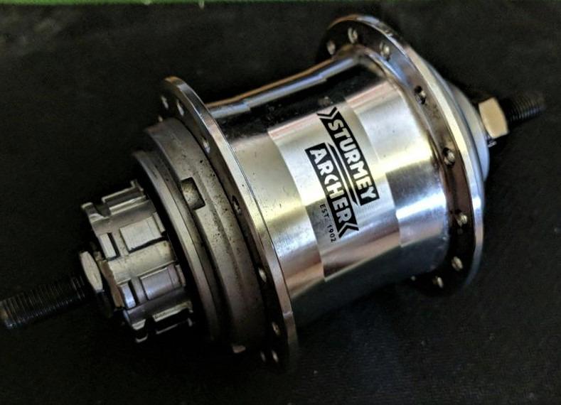 Sturmey archer 6 speed hub clearance
