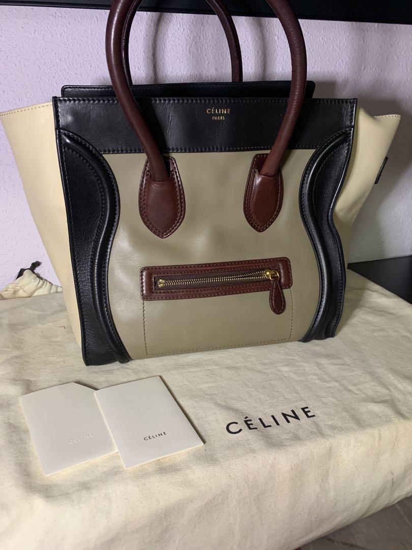 celine mini luggage handbag