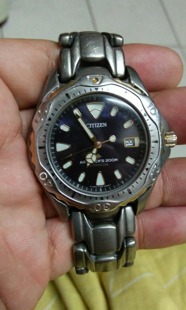 Citizen Air Diver 200m Titanum Watch Men s Fashion Watches