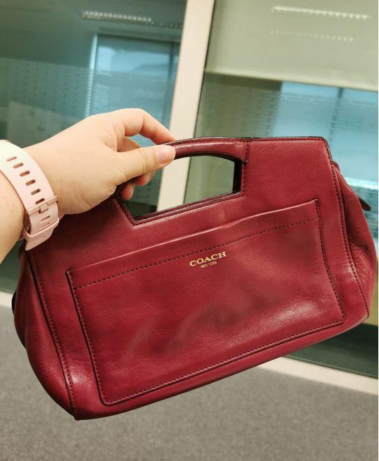 Coach burgundy crossbody hotsell