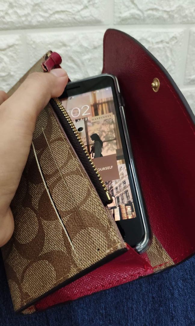 coach cell phone bag