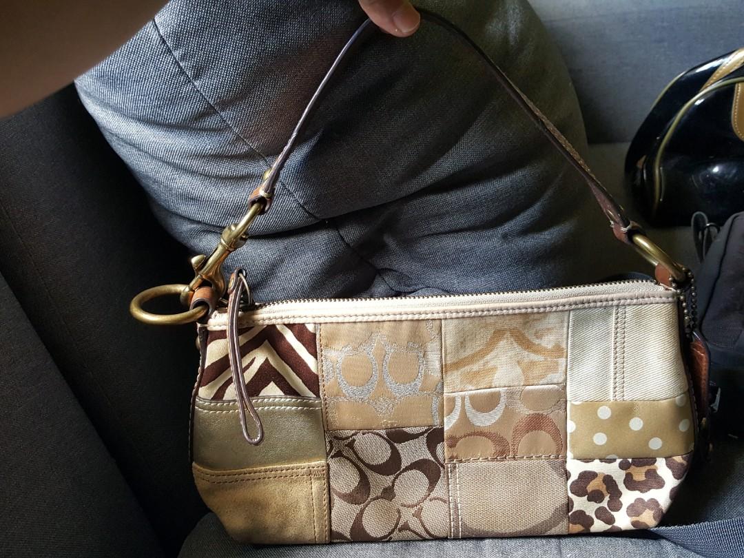 coach patchwork shoulder bag