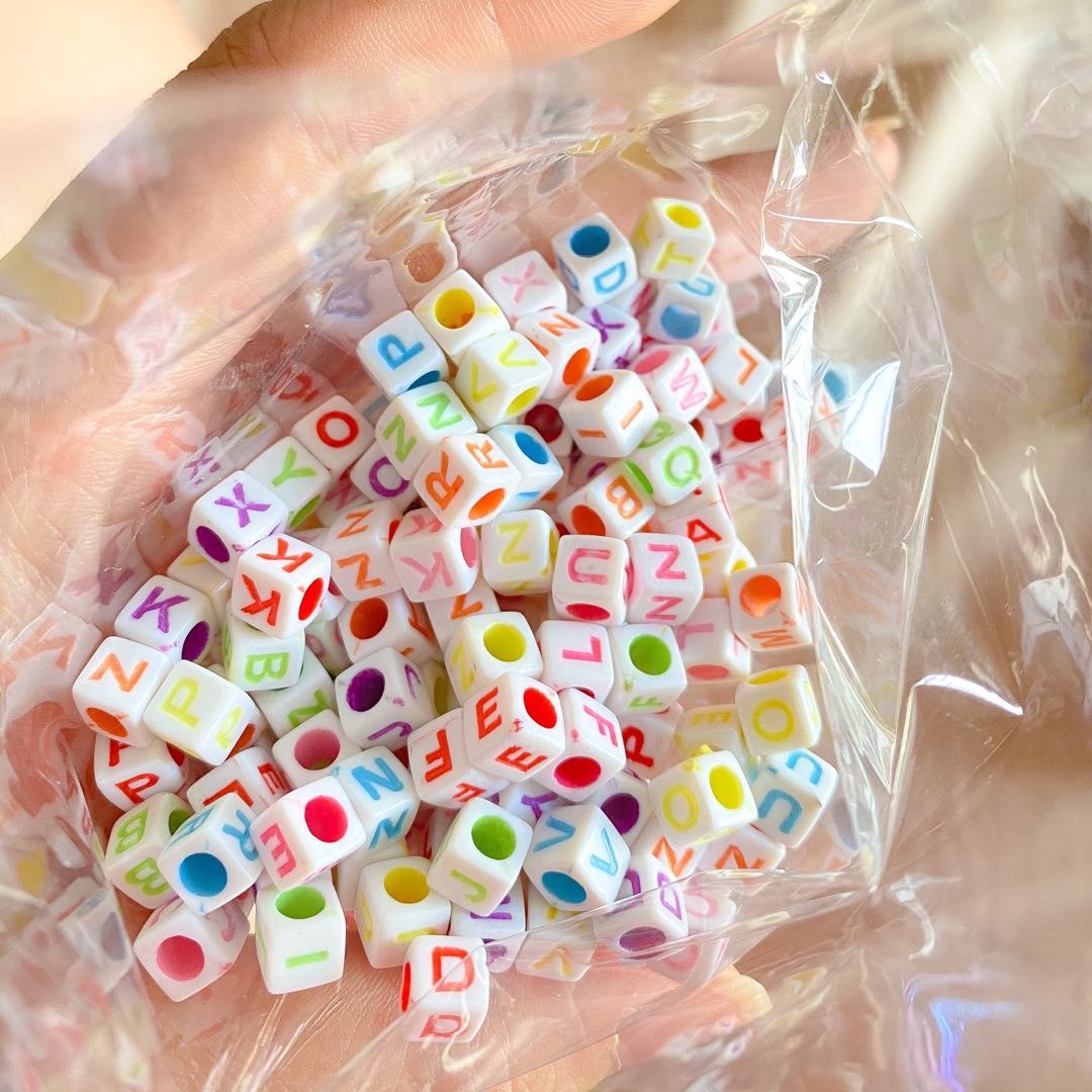 Colorful Letter Beads