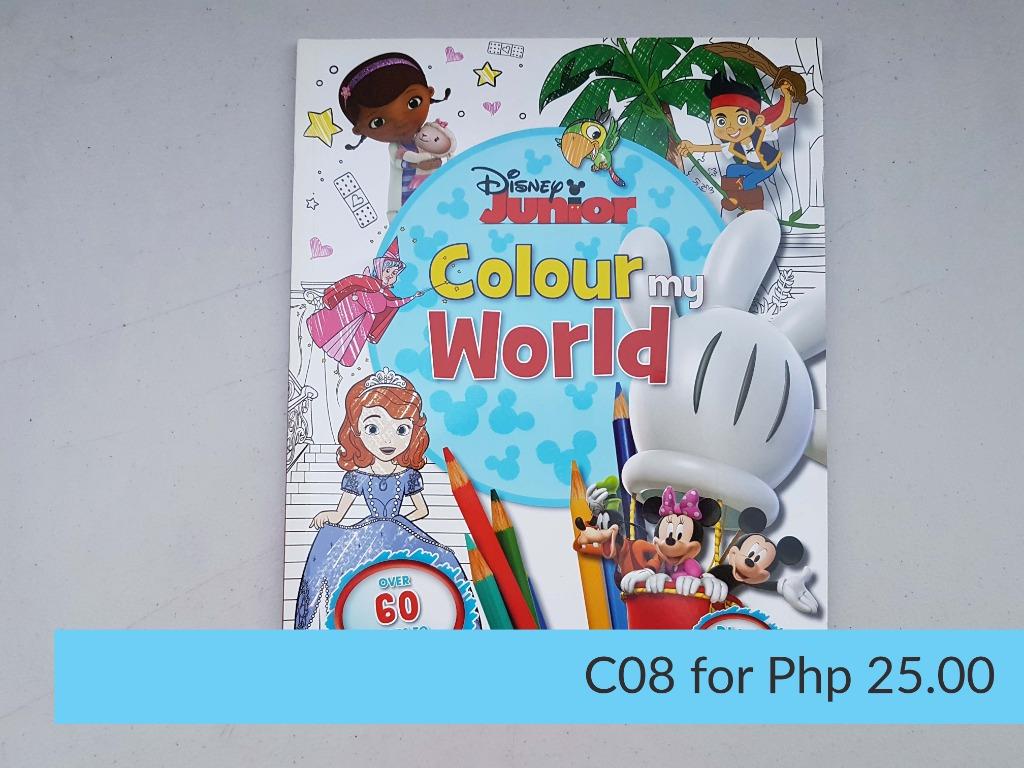 Coloring Book: Disney Junior Colour My World, Hobbies & Toys ...