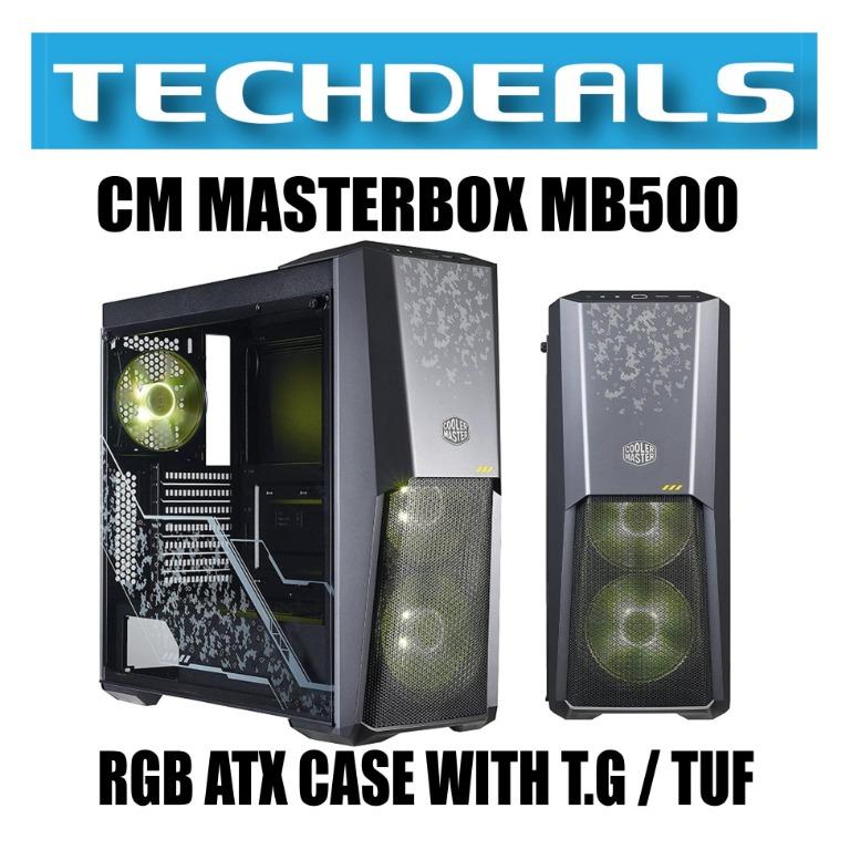 Cooler Master Masterbox Mb500 Rgb Atx Case With Tempered Glass Tuf Electronics Computer Parts Accessories On Carousell