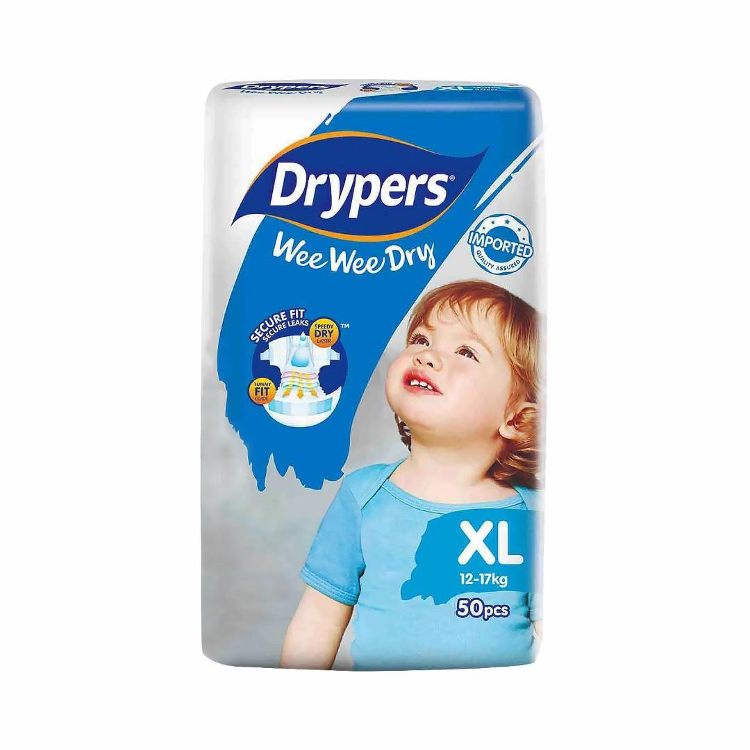 pampers drypers xl