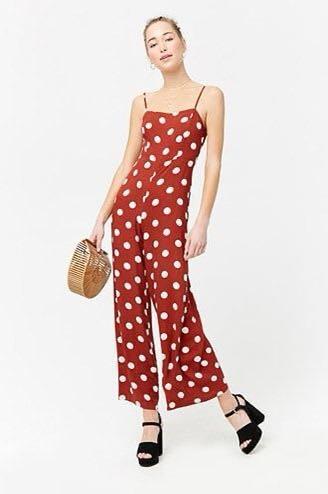 Forever 21 polka dot jumpsuit