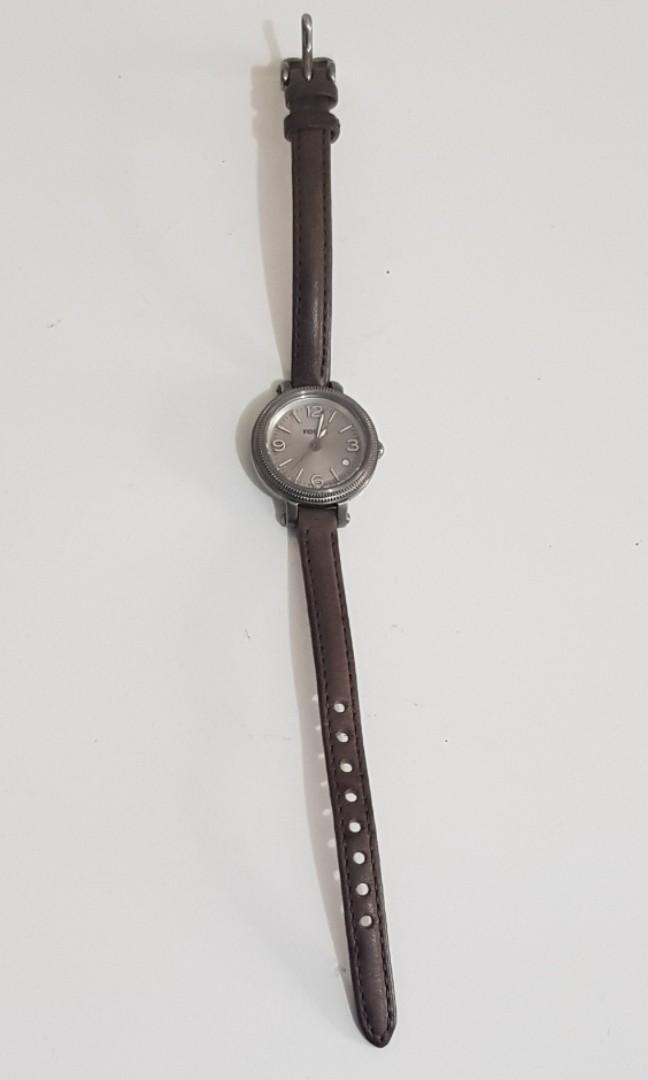 Fossil thin strap watch top