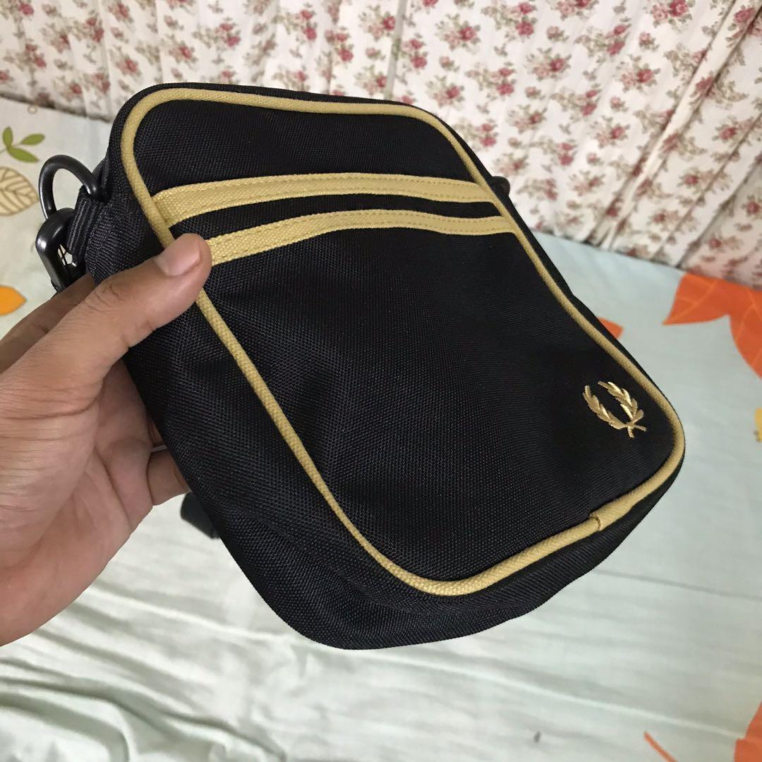 Fred Perry Banana Sling Bag with canvas and leathe - Bags & Wallets for  sale in Johor Bahru, Johor