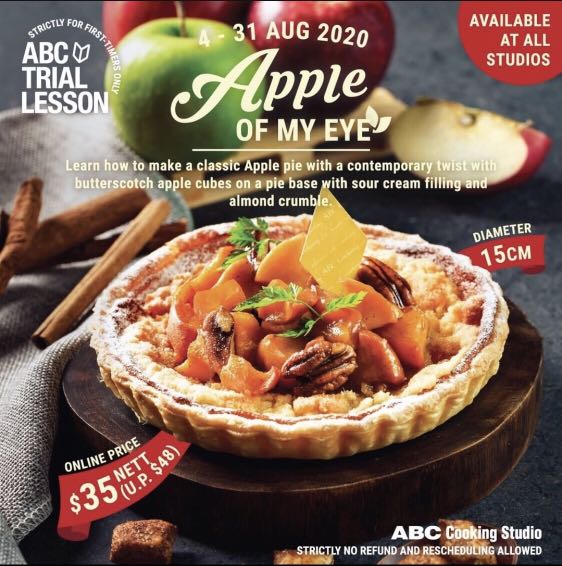 Fun Apple Pie Baking Class Abc Cooking Studio Cheapest Food Drinks Baked Goods On Carousell