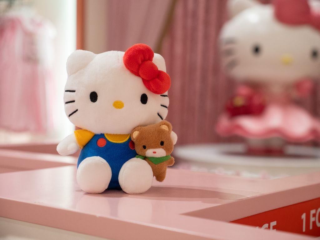 HELLO KITTY 45th Anniversary ぬいぐるみ Hello Kitty 45th Anniversary Deluxe Plush : Amazon.sg: Toys