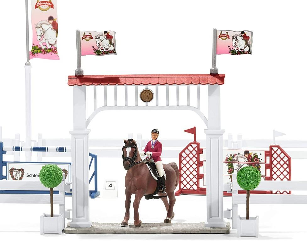 Schleich north america big horse sales show with riders & horses playset