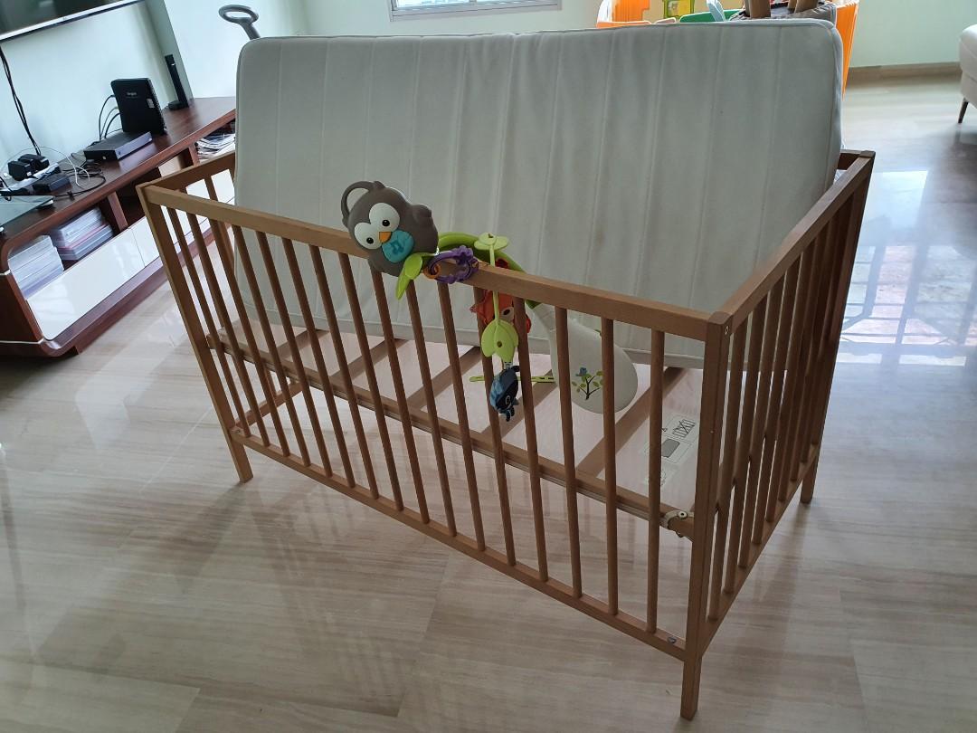 Ikea Baby Cot With Accessories Babies Kids Cots Cribs On Carousell